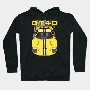 Ford GT40-yellow Hoodie